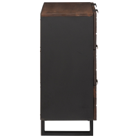 Produktbild för Sideboard med låda Brun 60 x 33.5 x 75 cm Massivt Mangoträ