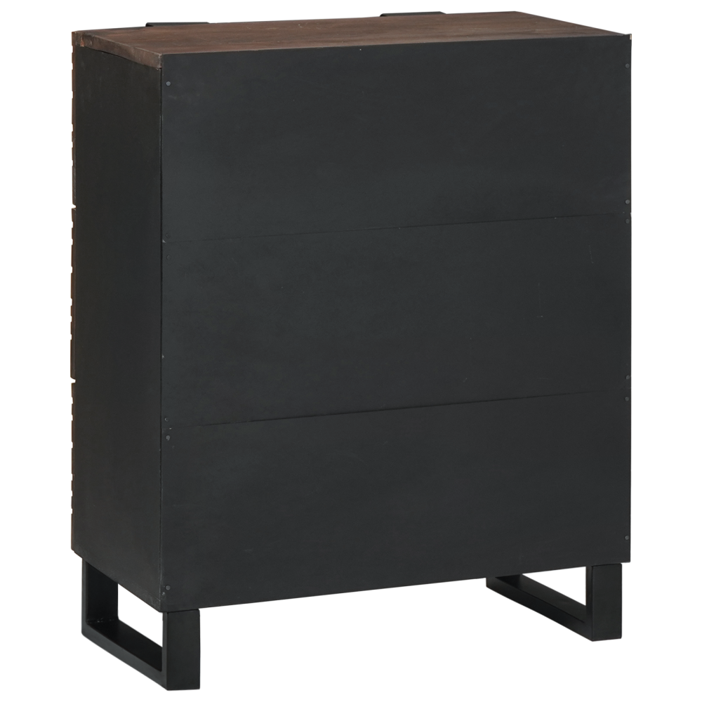 Produktbild för Sideboard med låda Brun 60 x 33.5 x 75 cm Massivt Mangoträ