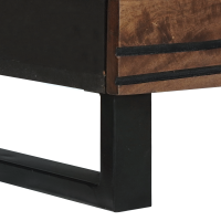 Produktbild för Sideboard med låda Brun 60 x 33.5 x 75 cm Massivt Mangoträ