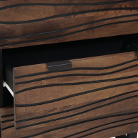 Produktbild för Sideboard med låda Brun 60 x 33.5 x 75 cm Massivt Mangoträ