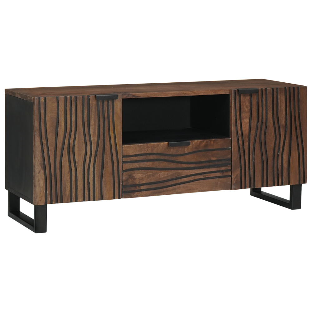 Produktbild för TV Enheter med låda Valnöt 105 x 33 x 46 cm Konstruerat trä