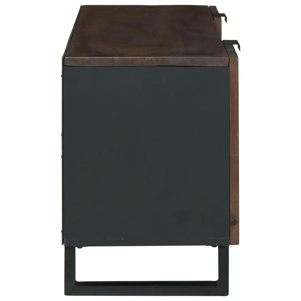 Produktbild för TV Enheter med låda Valnöt 105 x 33 x 46 cm Konstruerat trä