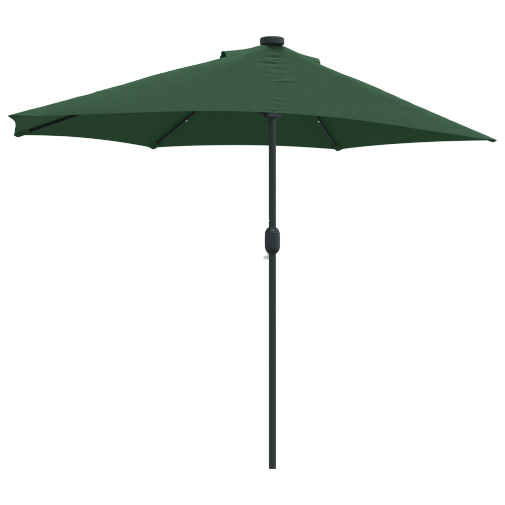 Produktbild för Trädgårdsparasol Grön 294 x 150 x 224 cm Polyester och Stål