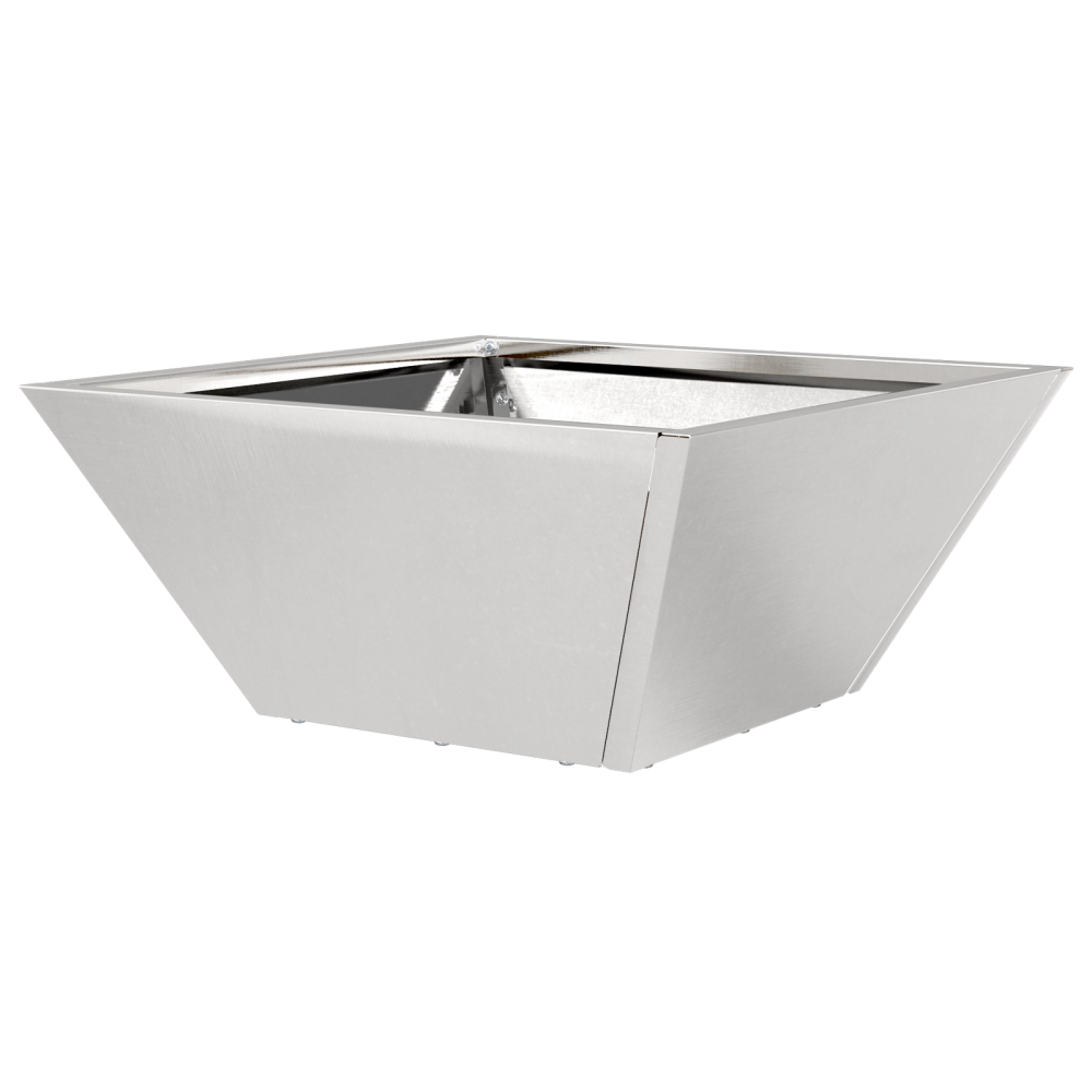 Produktbild för Trädgårdsplanterare 5 pcs Silver 35 x 35 x 15 cm Rostfritt stål