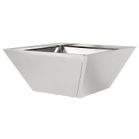 Produktbild för Trädgårdsplanterare 5 pcs Silver 35 x 35 x 15 cm Rostfritt stål