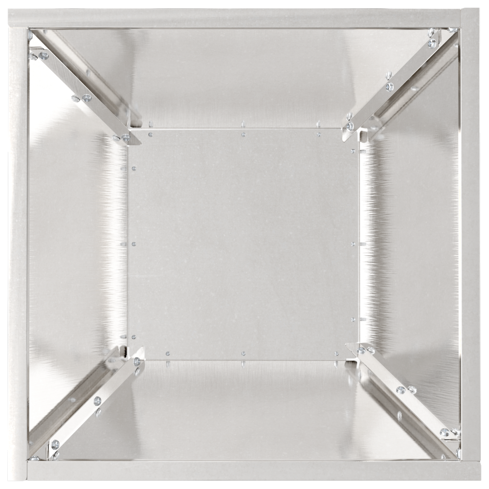 Produktbild för Trädgårdsplanterare 5 pcs Silver 35 x 35 x 15 cm Rostfritt stål