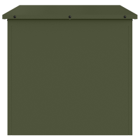 Produktbild för Trädgårdsförvaringskuddebox Stål 55 x 50,5 x 50 cm Olivgrön