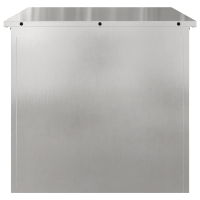Produktbild för Utomhusförvaringslåda Silver 55 x 50,5 x 50 cm Stål