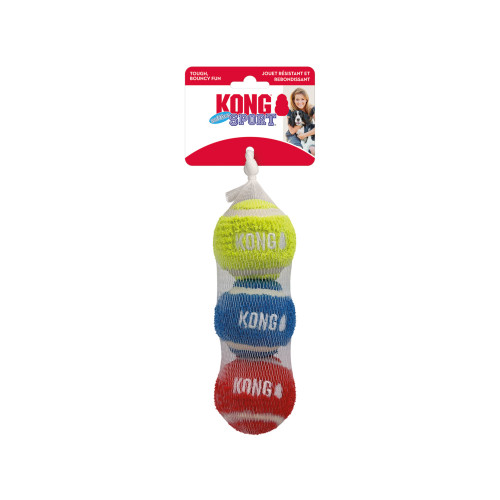 KONG Hundleksak Sports Softies Balls 3-p Medium Mixade KONG Large, 6,3 cm
