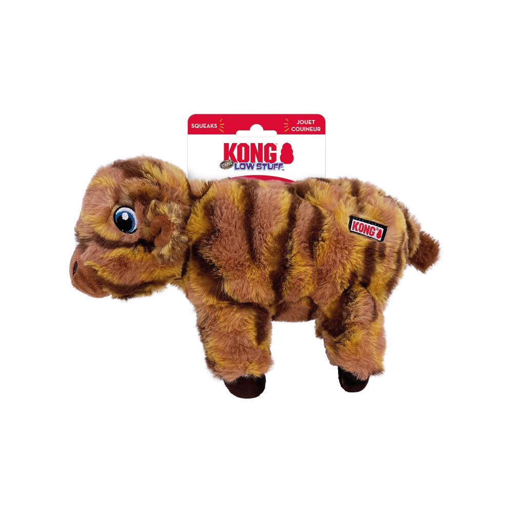 Produktbild för Hundleksak Low Stuff Stripes Cow Md KONG 28x7x17 cm
