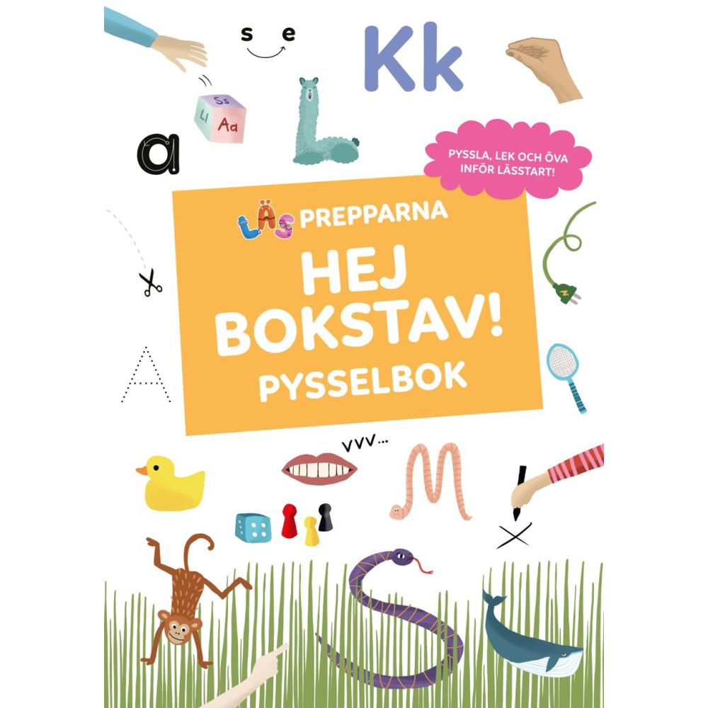 Produktbild för Hej bokstav! Pysselbok (häftad)