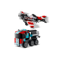 Produktbild för LEGO Creator 3in1 31146 - Flatbed Truck with Helicopter - byggsats
