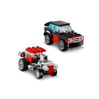Produktbild för LEGO Creator 3in1 31146 - Flatbed Truck with Helicopter - byggsats