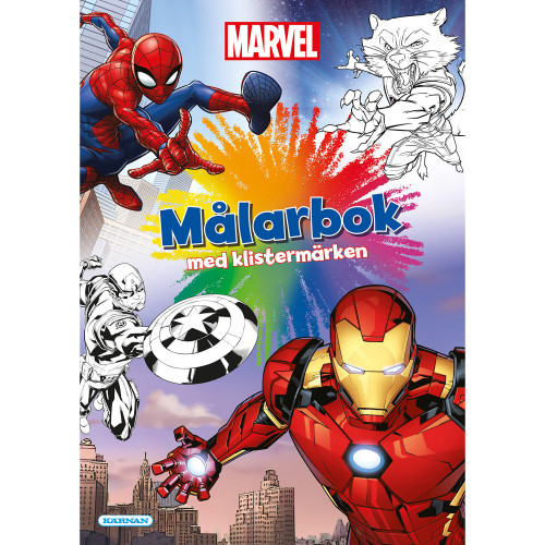 Marvel Marvel Målarbok m klistermärken