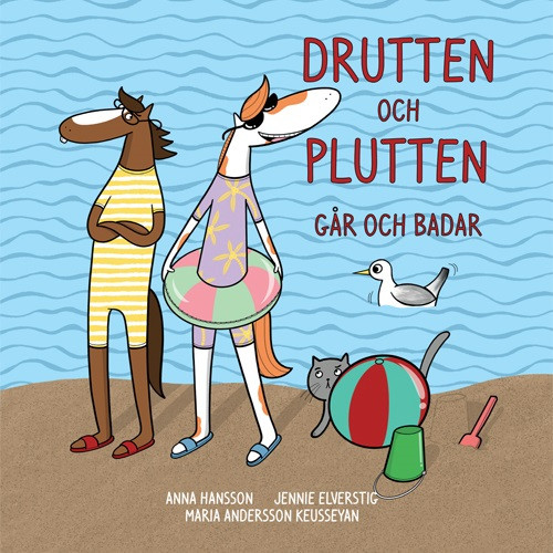 Anna Hansson Drutten och Plutten går och badar (inbunden)