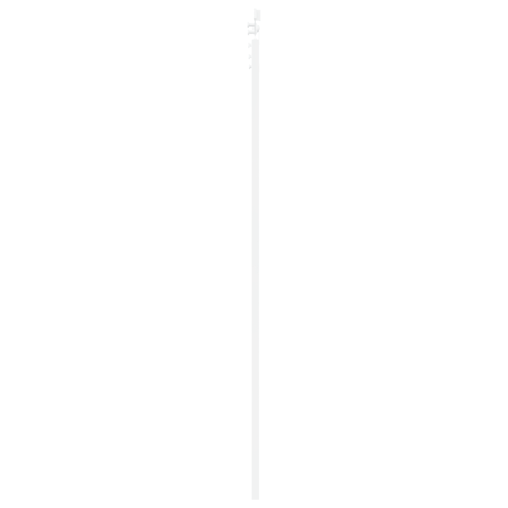 Produktbild för Skjutdörr ORKDAL Vit 93 x 232 cm Massivt tallträ och glas