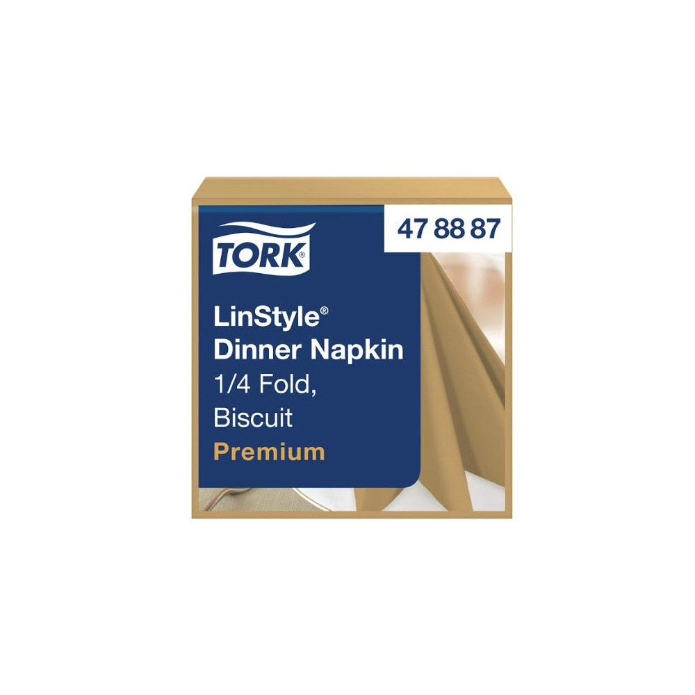 Produktbild för Servett TORK LinStyle Middag beige 50/fp