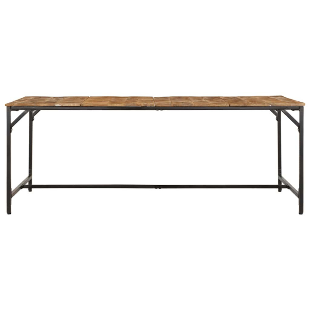 Produktbild för Matbord 200x100x75 cm massivt trä grov mango
