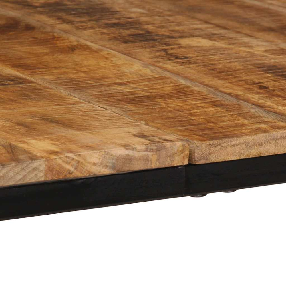 Produktbild för Matbord 200x100x75 cm massivt trä grov mango