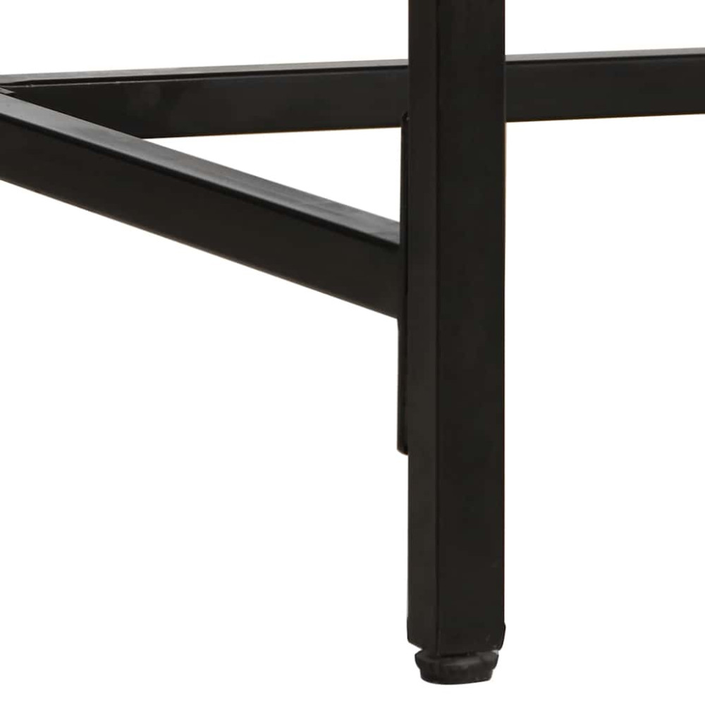 Produktbild för Matbord 200x100x75 cm massivt trä grov mango