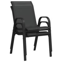 Produktbild för Trädgårds Bistro Set 3 pcs Svart Stål