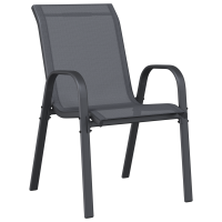 Produktbild för Trädgårds Bistro Set 3 pcs Grå Stål