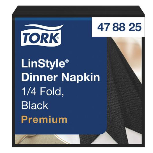 TORK Servett TORK LinStyle Middag svart 50/fp