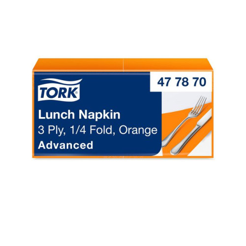 TORK Servett TORK Lunch 3-lags orange 150/fp