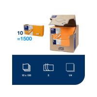 Produktbild för Servett TORK Lunch 3-lags orange 150/fp