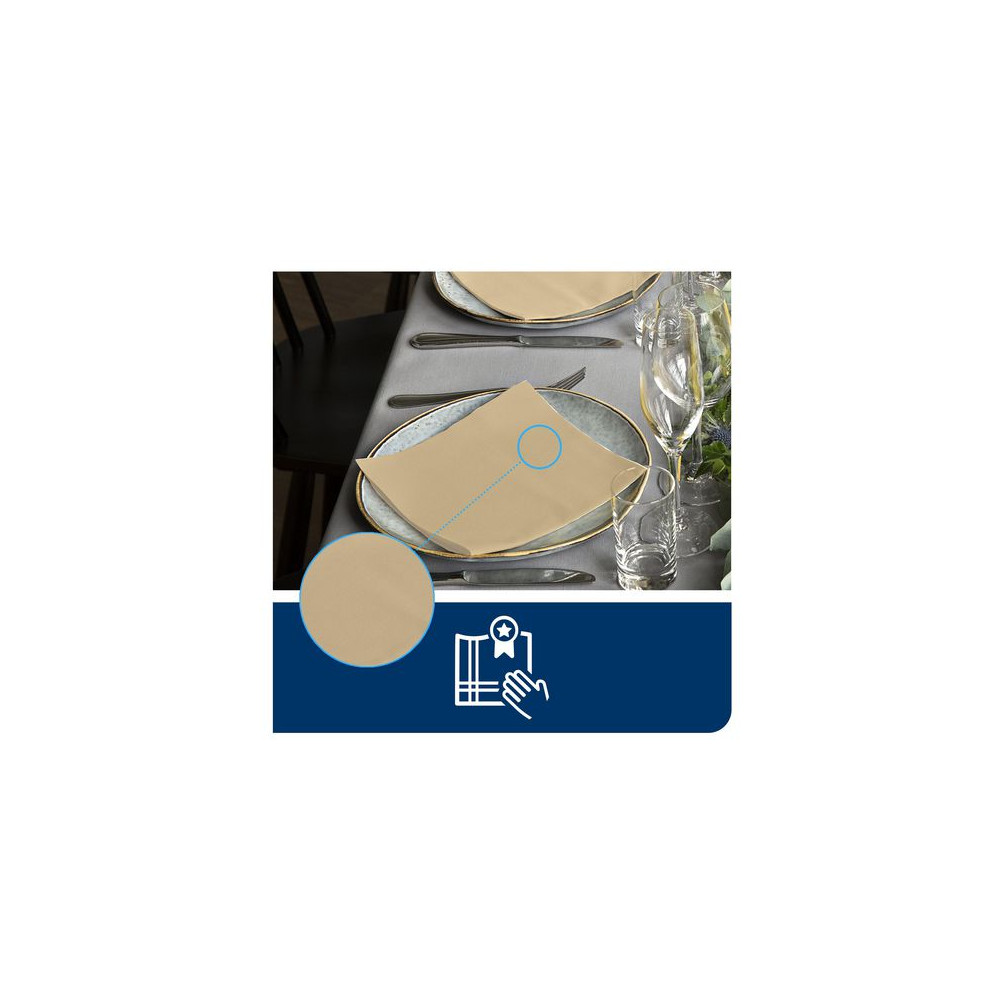 Produktbild för Servett TORK LinStyle Middag creme 50/fp