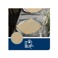 Produktbild för Servett TORK LinStyle Middag creme 50/fp