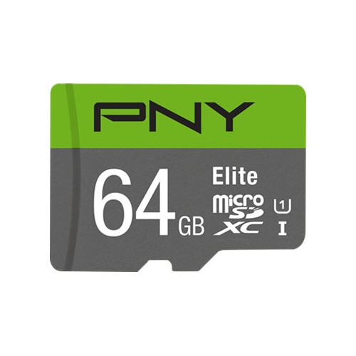 PNY Technologies PNY Elite - flash-minneskort - 64 GB - mikroSDXC UHS-I