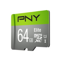 Produktbild för PNY Elite - flash-minneskort - 64 GB - mikroSDXC UHS-I