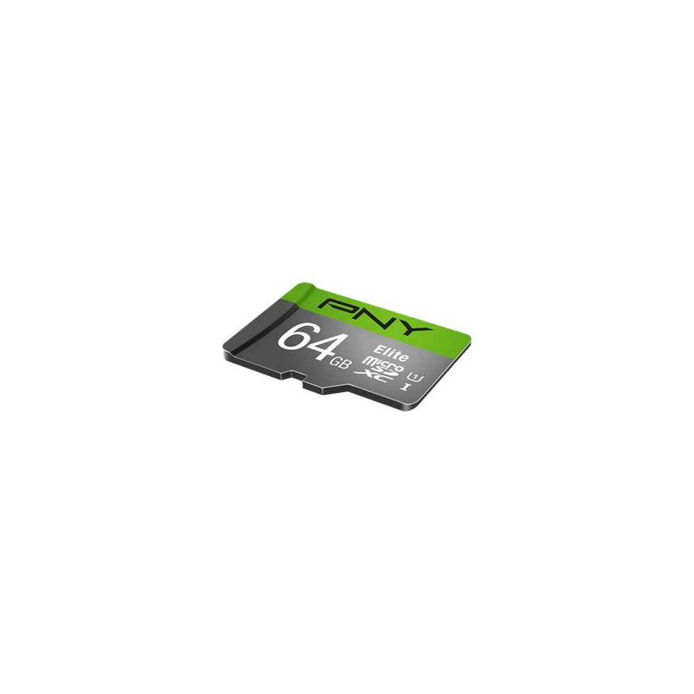 Produktbild för PNY Elite - flash-minneskort - 64 GB - mikroSDXC UHS-I