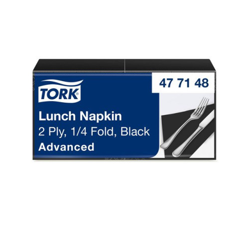TORK Servett TORK Lunch 2-lags svart 200/fp
