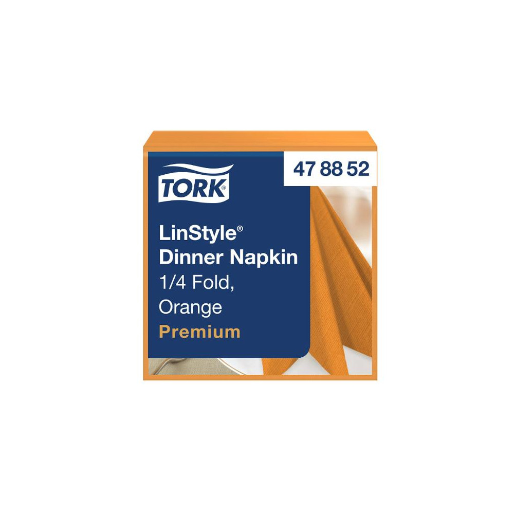 Produktbild för Servett TORK LinStyle Middag orang 50/fp