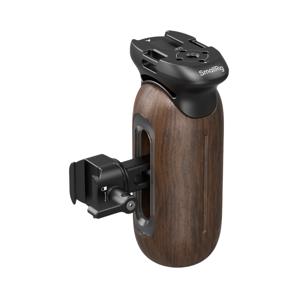 Produktbild för SmallRig 5239 Wooden Side Handle with NATO Clamp