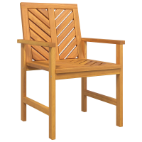 Produktbild för Trädgårdsmöbelset 6 st Brun Massivt Akaciaträ