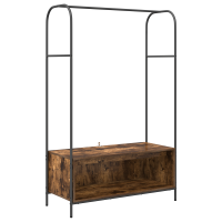 Produktbild för Klädhängare Brun Ek 100 x 44 x 160 cm Konstruerat trä