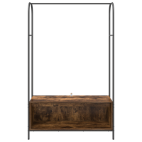 Produktbild för Klädhängare Brun Ek 100 x 44 x 160 cm Konstruerat trä