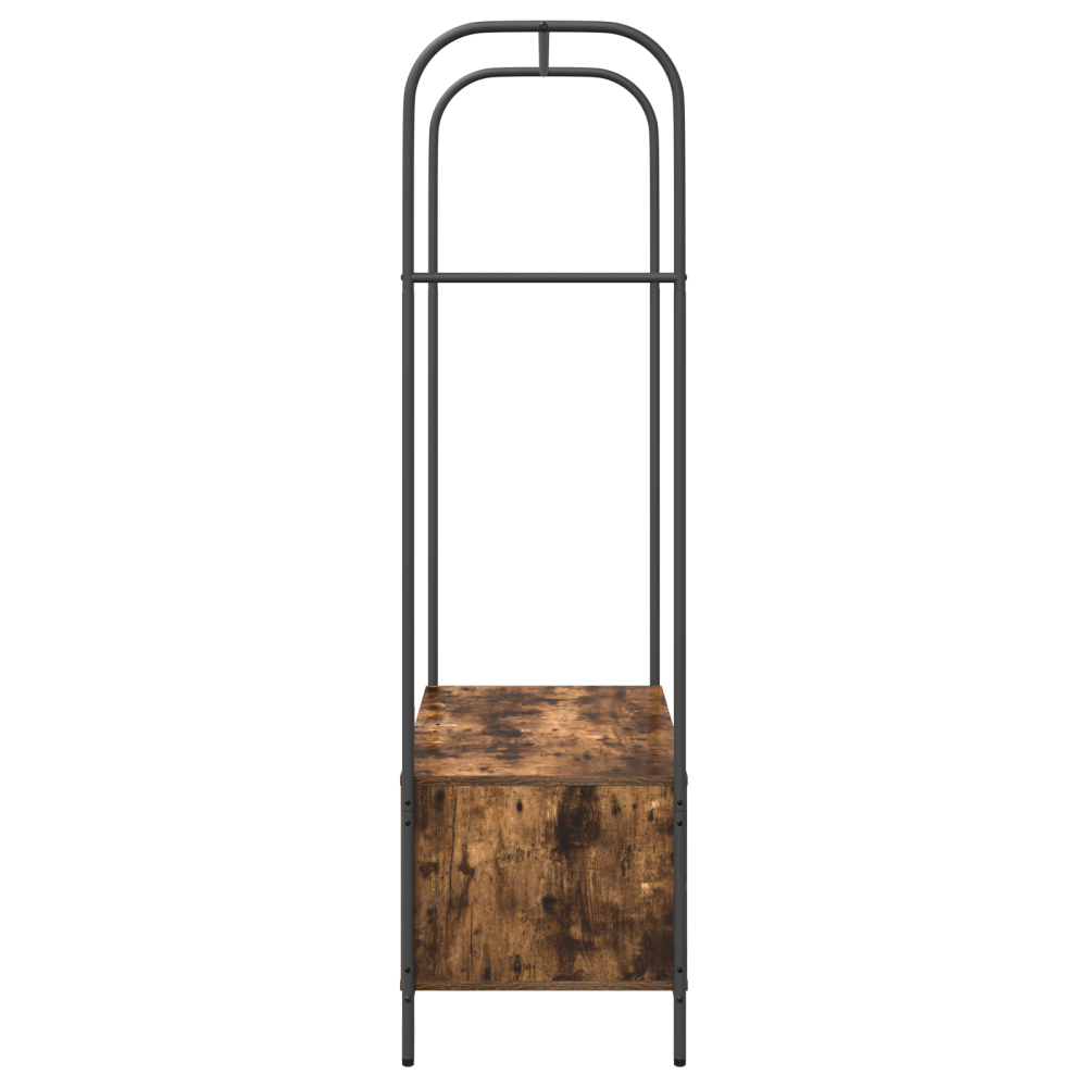 Produktbild för Klädhängare Brun Ek 100 x 44 x 160 cm Konstruerat trä
