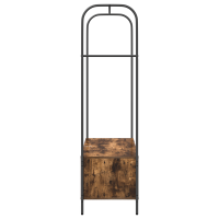 Produktbild för Klädhängare Brun Ek 100 x 44 x 160 cm Konstruerat trä