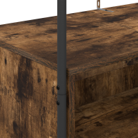 Produktbild för Klädhängare Brun Ek 100 x 44 x 160 cm Konstruerat trä