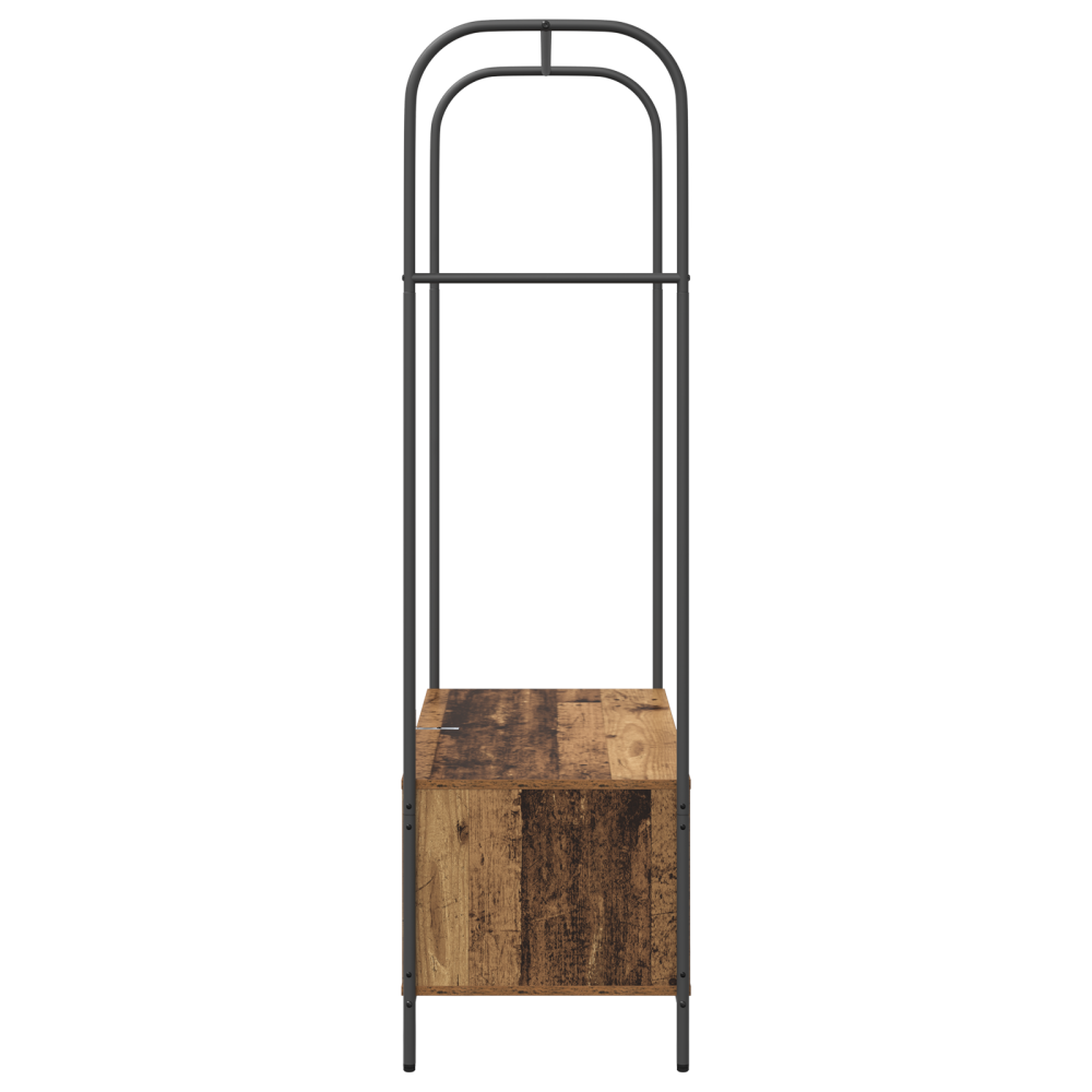 Produktbild för Klädhängare Brun Ek 100 x 44 x 160 cm Konstruerat trä