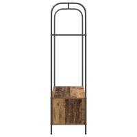 Produktbild för Klädhängare Brun Ek 100 x 44 x 160 cm Konstruerat trä