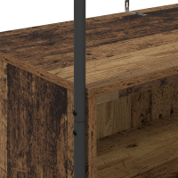 Produktbild för Klädhängare Brun Ek 100 x 44 x 160 cm Konstruerat trä