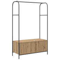 Produktbild för Klädhängare Brun Ek 100 x 44 x 160 cm Konstruerat trä