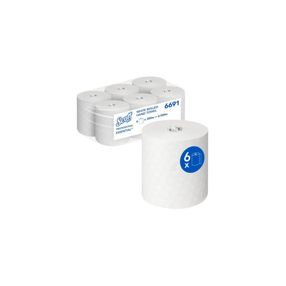Produktbild för Handduk SCOTT 6691 350m vit