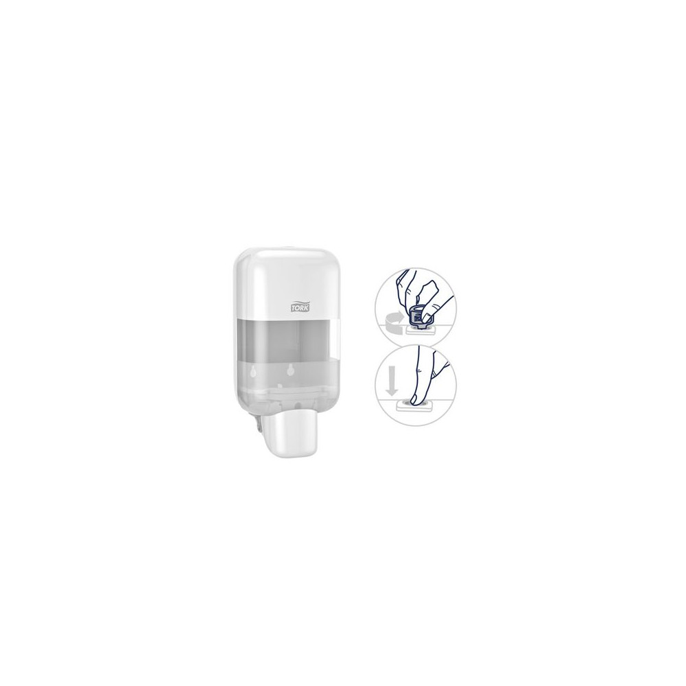 Produktbild för Dispenser TORK S5 tvål/handspr Mini vit