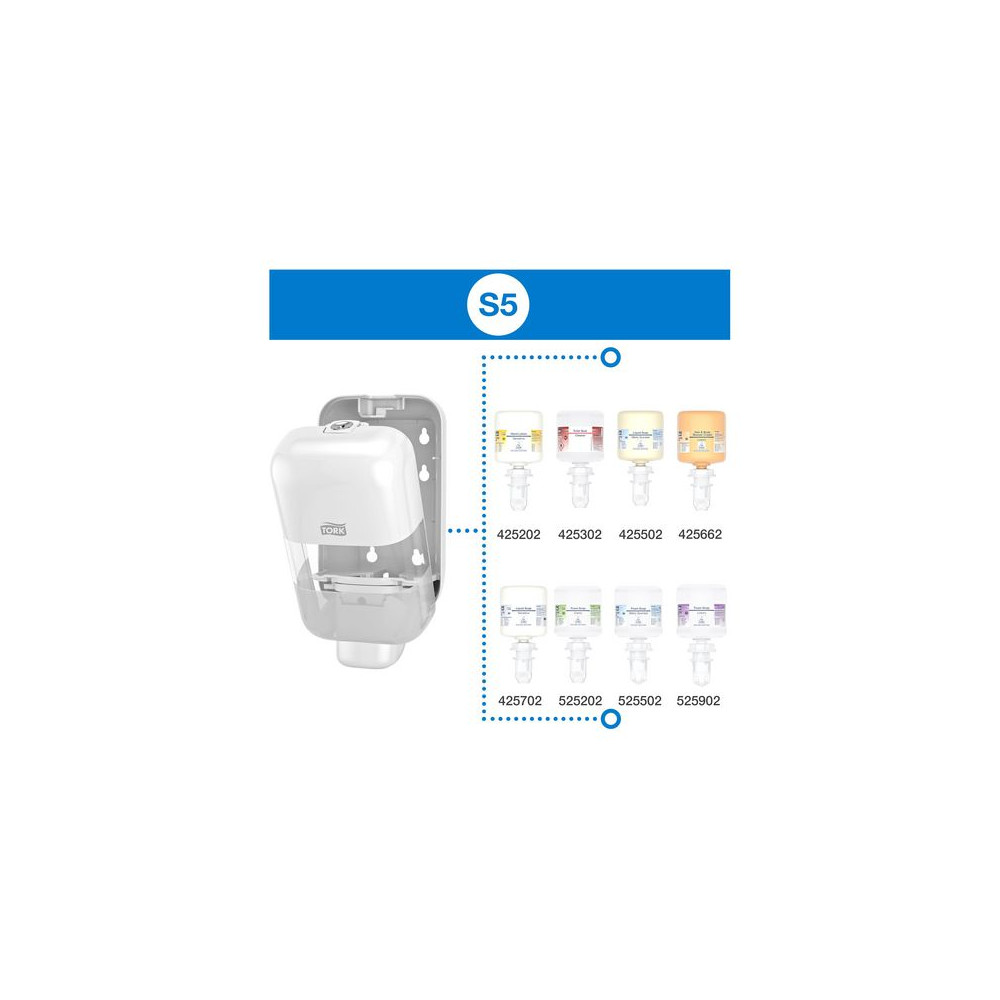 Produktbild för Dispenser TORK S5 tvål/handspr Mini vit